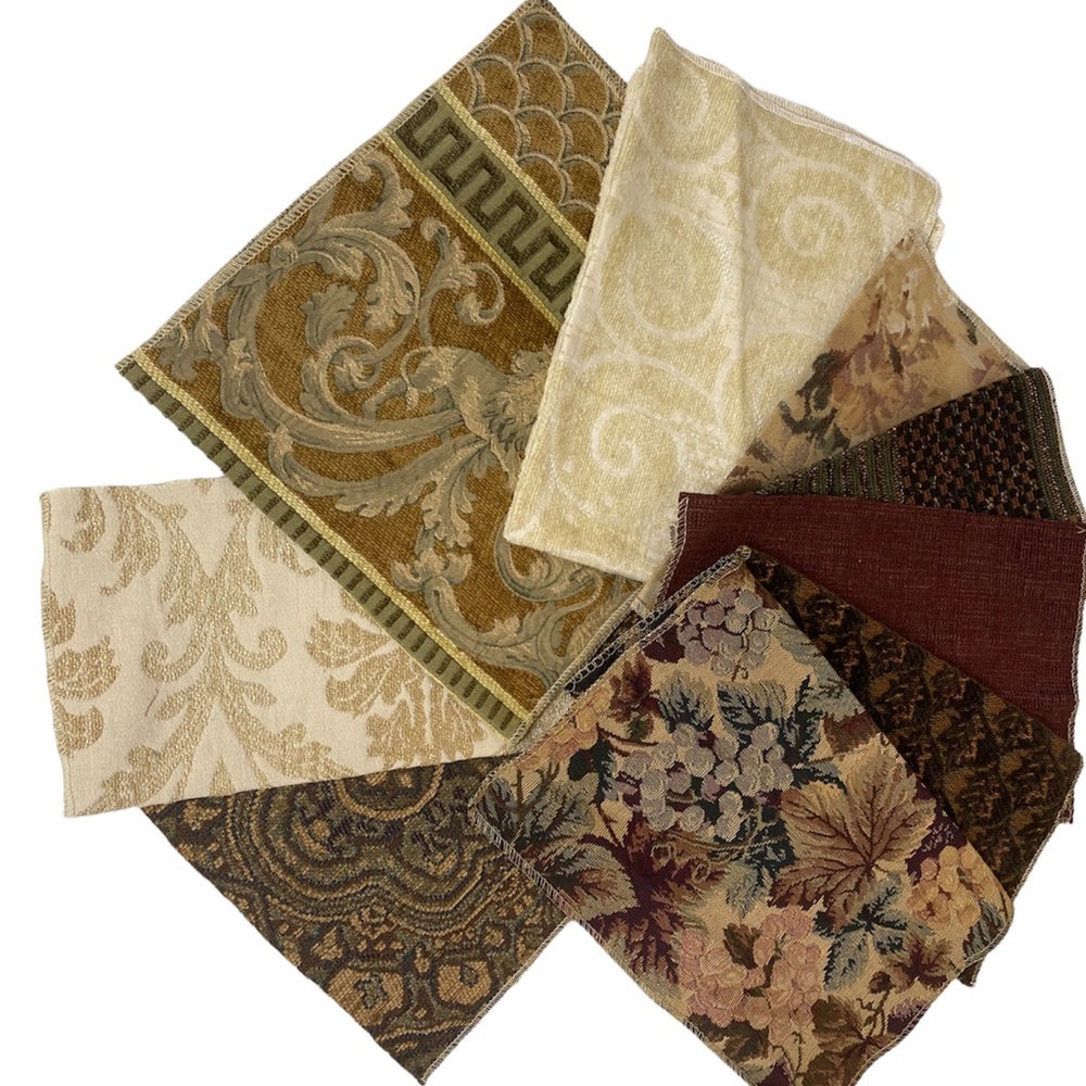 Fabric Remnants Lot Premium Upholstery Brocade Damask Sewing Craft Material DIY - Picture 5 of 13